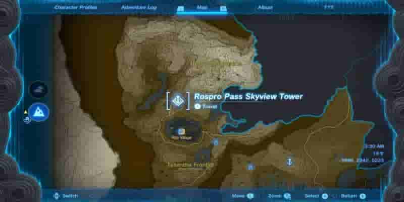 The Legend Of Zelda: Tears Of The Kingdom - Как открыть смотровую башню Rospro Pass