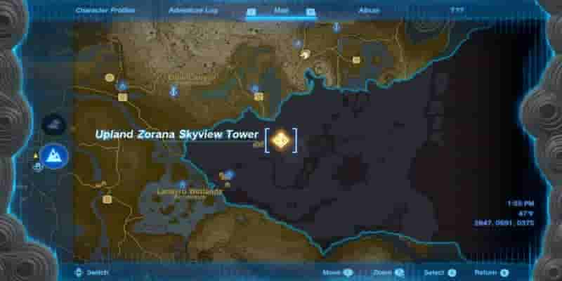 Tears of the Kingdom: How To Open The Upland Zorana Skyview Башня