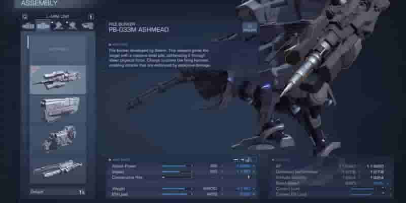 Armored Core 6: 10 лучших Оружие ближнего боя, рейтинговое