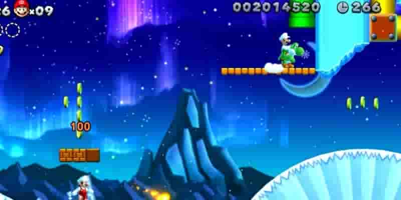 Новый Super Mario Bros. U Deluxe: Все Frosted Glacier Star Coins