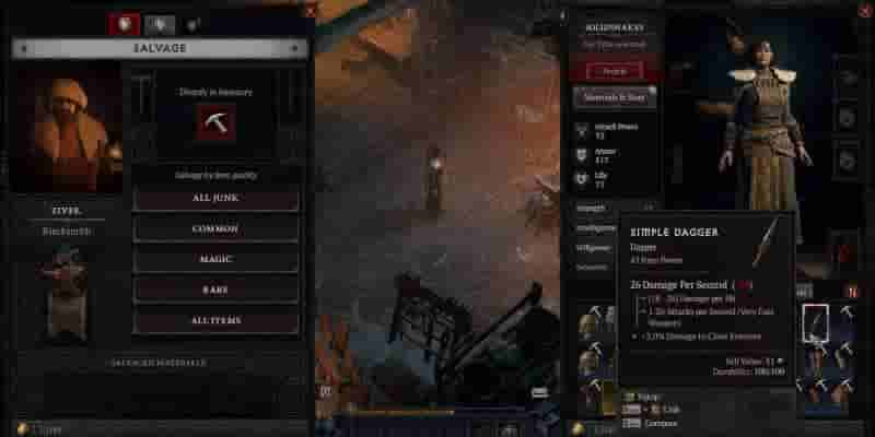 Diablo 4: Как продавать доспехи и оружие