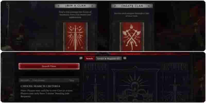Diablo 4: Как Создать и вступить в клан