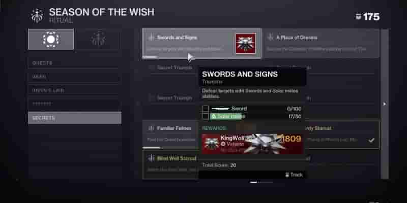 Destiny 2 Season Of The Wish: Как получить эмблему Ведьмака