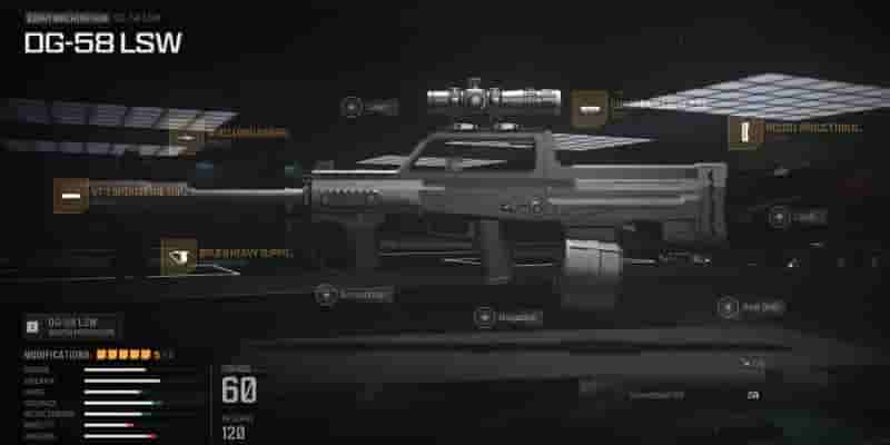Modern Warfare 3 и Warzone DG-58 LSW: лучшие вложения и лучшее снаряжение