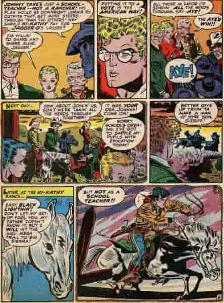 75 лет назад округ Колумбия ушел Все In on Western Comics With Johnny Thunder