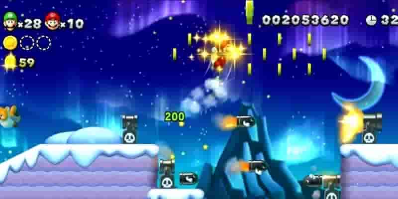 Новый Super Mario Bros. U Deluxe: Все Frosted Glacier Star Coins