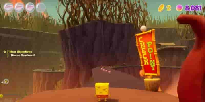 SpongeBob SquarePants: The Cosmic Shake, доисторический лес водорослей. Прохождение