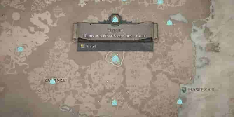 Diablo 4: расположение всех путевых точек в Хавезаре