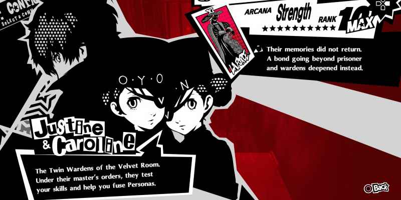 Persona 5 Royal: Justine & Caroline Confidant Гайд