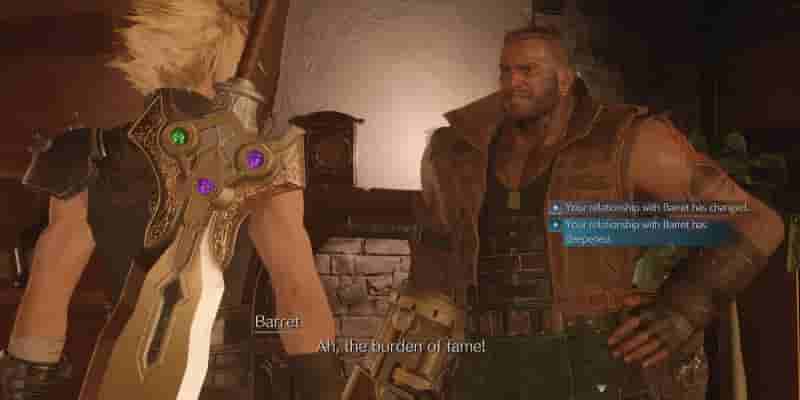 FF7 Rebirth Barret Friendship Гайд
