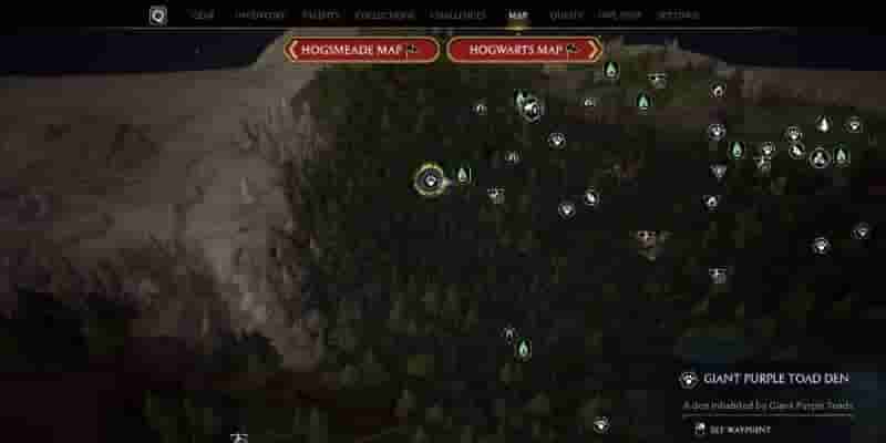 Hogwarts Legacy: Как поймать гигантскую фиолетовую жабу