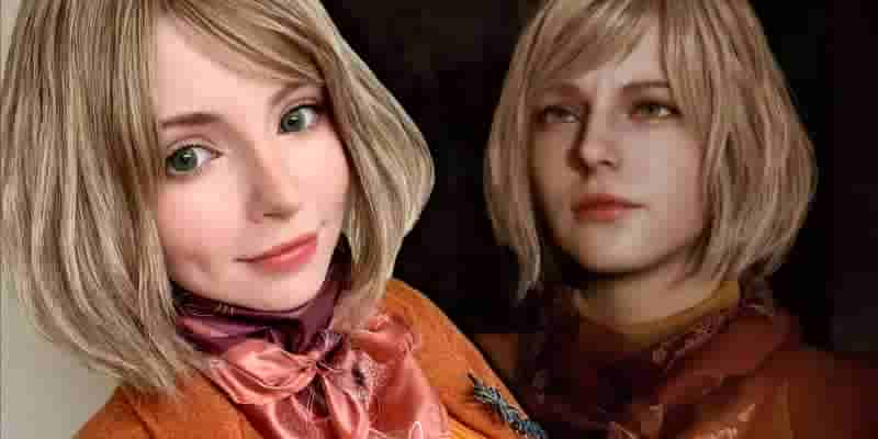 Модель тела Эшли Грэм из RE4 Remake косплеила дочь президента