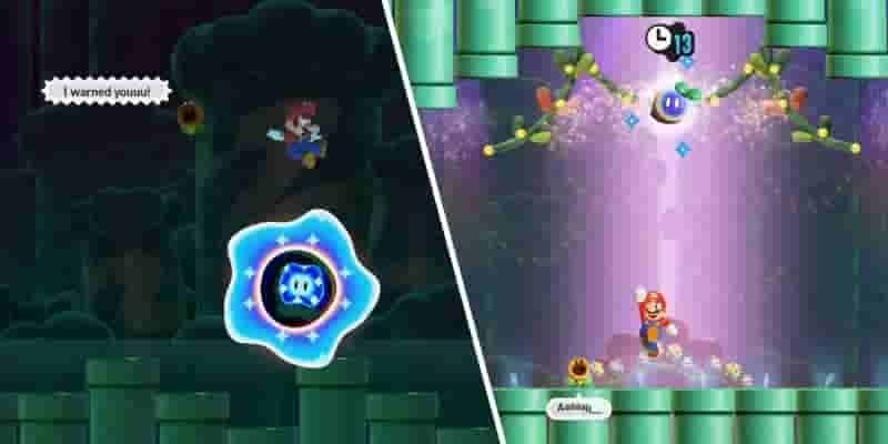 Super Mario Bros. Wonder: Angry Spikes And Sinkin' Pipes — все места чудесных семян