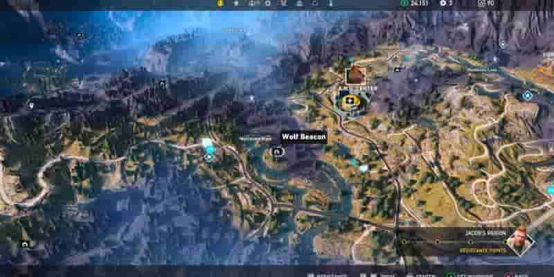 Far Cry 5: расположение всех маяков волков