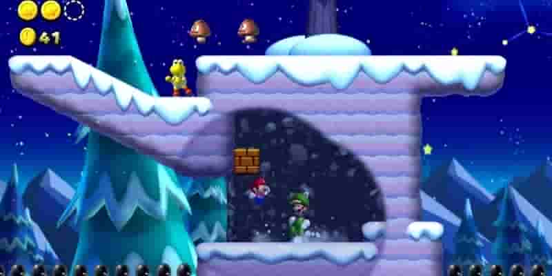 Новый Super Mario Bros. U Deluxe: Все Frosted Glacier Star Coins