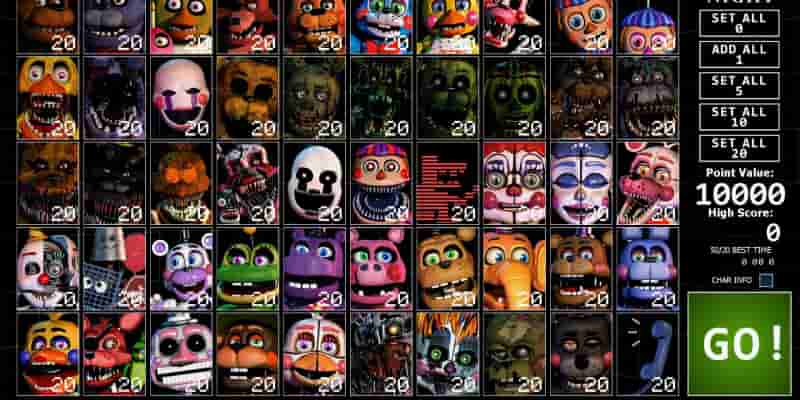 Все основные игры Five Nights at Freddy's, рейтинговые