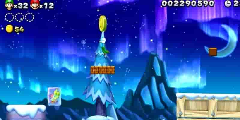 Новый Super Mario Bros. U Deluxe: Все Frosted Glacier Star Coins