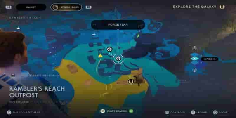 Star Wars Jedi: Survivor — Все местоположения разрыва силы
