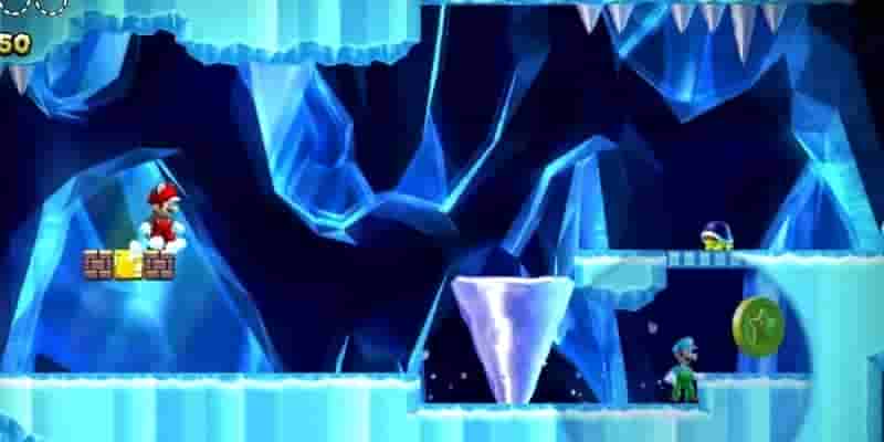 Новый Super Mario Bros. U Deluxe: Все Frosted Glacier Star Coins
