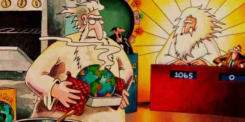 10 лучших комиксов Far Side с участием Бога, рейтинг