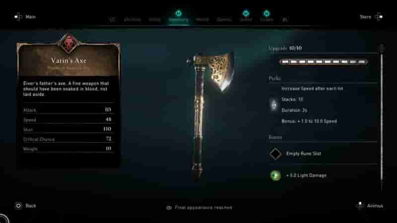 Величайшее оружие Валгаллы в Assassin's Creed, рейтинг