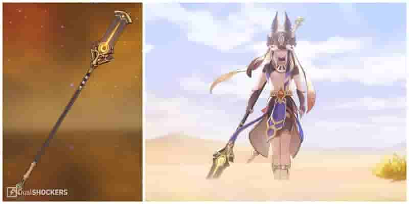 Genshin Impact: Гайд по оружию Staff Of The Scarlet Sands