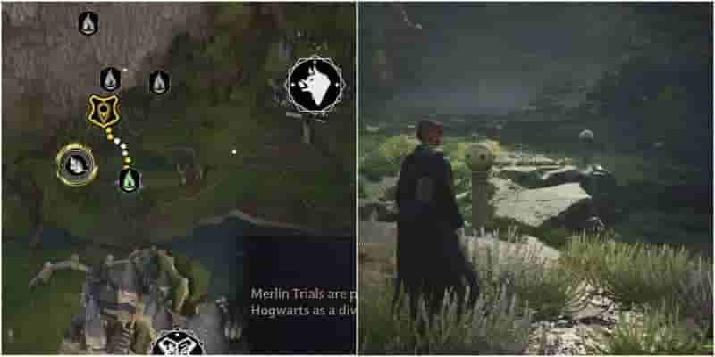 Hogwarts Legacy: North Hogwarts Region Merlin Trials Путеводитель