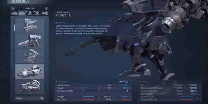 Armored Core 6: 10 лучших видов оружия ближнего боя в рейтинге