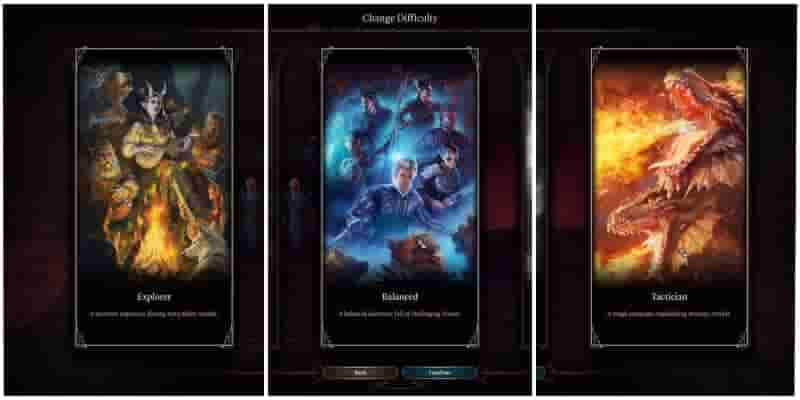 Baldur's Gate 3: различия в настройках сложности, объяснение