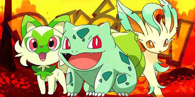 10 травяного типа Pok & eacute; Mon Ash Ketchum должен был поймать