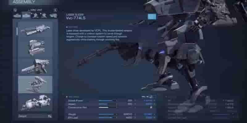 Armored Core 6: 10 лучших Ранговое оружие ближнего боя