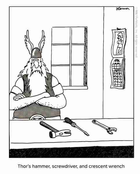 10 лучших комиксов The Far Side о мифах и легендах, рейтинг