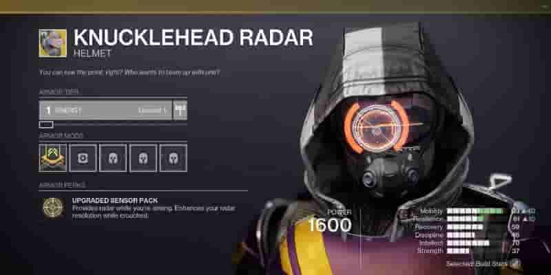Ranking Экзотический шлем каждого охотника в Destiny 2