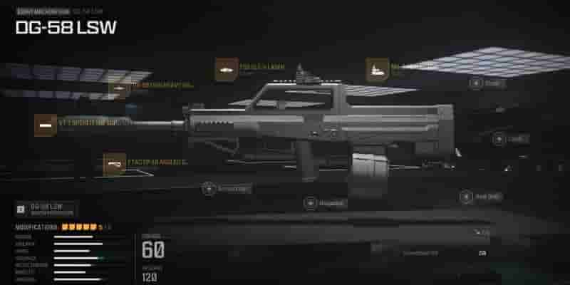 Modern Warfare 3 и Warzone DG-58 LSW: лучшие насадки и лучшее снаряжение