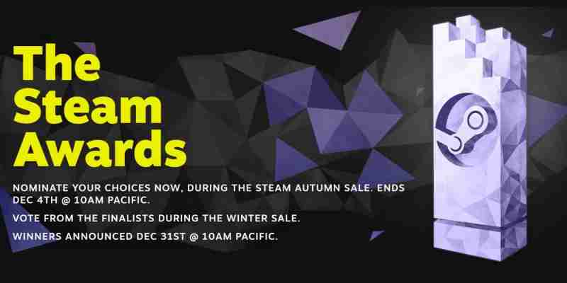 Объявлены финалисты премии Steam Awards, и голосование скоро начнется