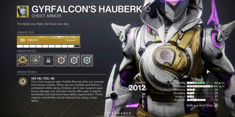 destiny 2: Лучшие строительные настройки для аспектов ереси