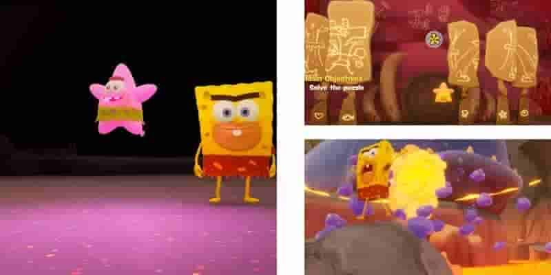 SpongeBob SquarePants: The Cosmic Shake: прохождение доисторического леса водорослей