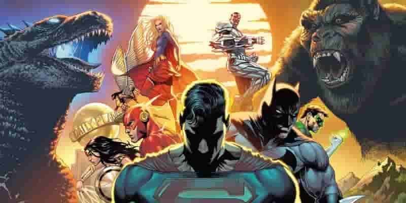 SDCC: DC объявляет о кроссовере Лиги справедливости, Годзиллы и Конга