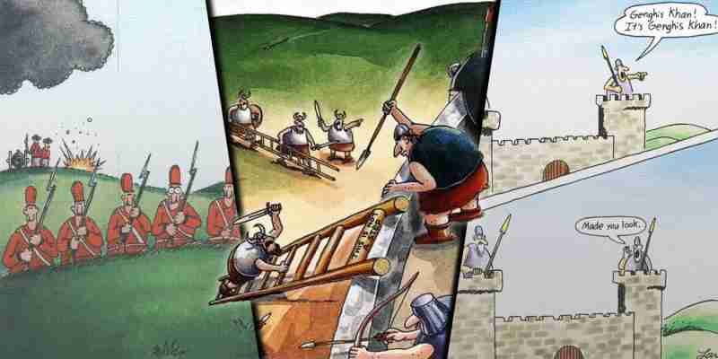 10 самых смешных комиксов The Far Side о войне
