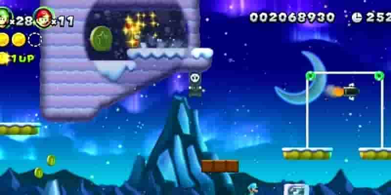 Новый Super Mario Bros. U Deluxe: Все Frosted Glacier Star Coins