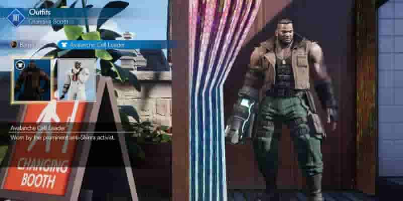 Final Fantasy 7 Rebirth : Все наряды и способы их разблокировки