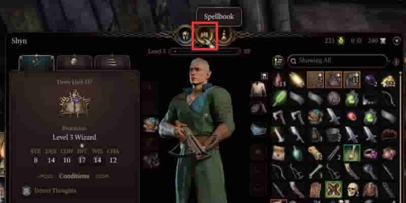 Baldur's Gate 3: Подготовка заклинаний