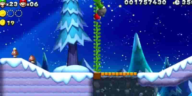 Новый Super Mario Bros. U Deluxe: Все Frosted Glacier Star Coins