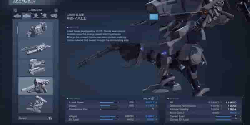 Armored Core 6: 10 лучших видов оружия ближнего боя, рейтинг