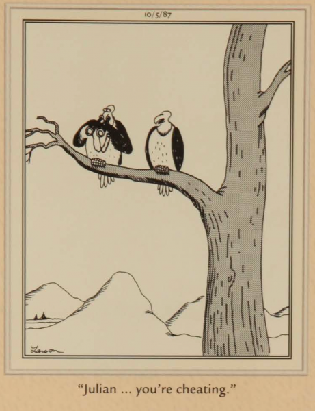 10 лучших комиксов The Far Side с участием стервятников, рейтинг