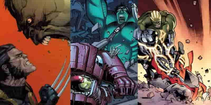 Marvel: Халк сражается с другими героями в этих комиксах