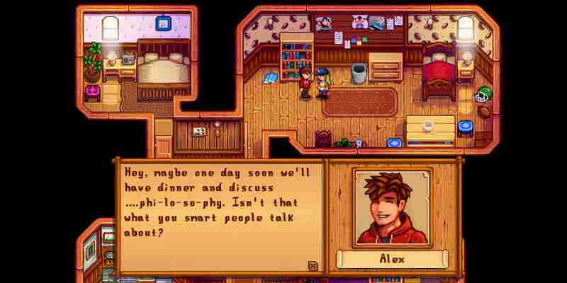 Как получить все события с сердечками Алекса в Stardew Valley
