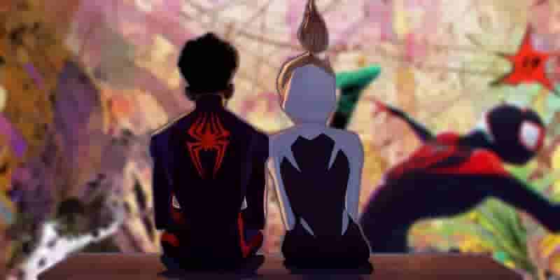Across the Spider-Verse Still Teams Майлз, Гвен, Человек-паук: Индия против пятна