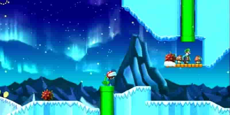Новый Super Mario Bros. U Deluxe: Все Frosted Glacier Star Coins