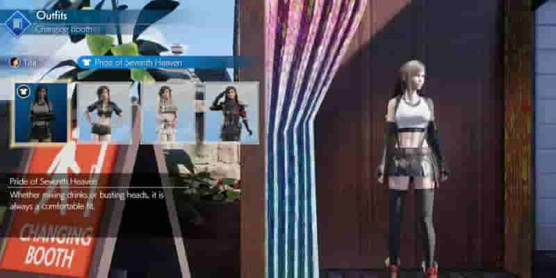 Final Fantasy 7 Rebirth: все наряды и способы их разблокировки
